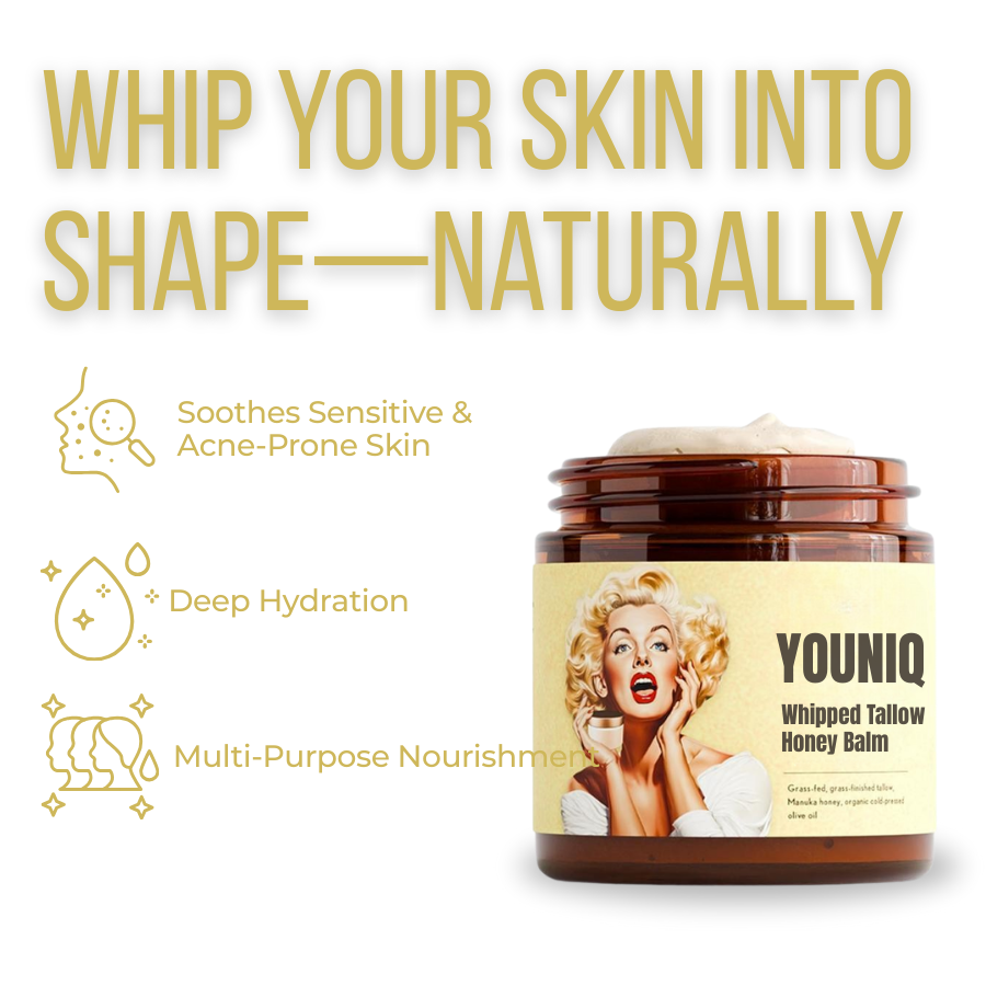 Youniq Whipped Beef Tallow Honey Balm